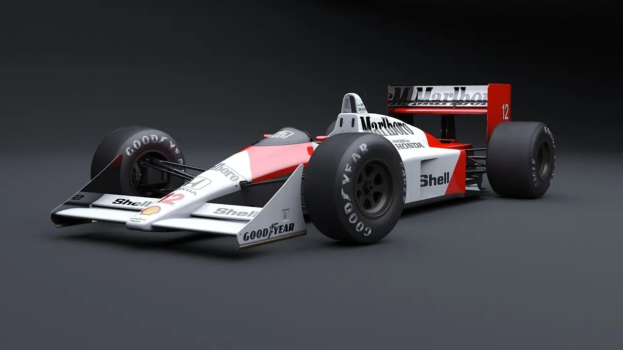 Formel-racer på banen